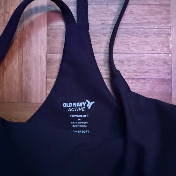 Old Navy Active Black Strappy Top - Picture 2 of 3